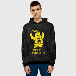 Толстовка-худи мужская Praise The Sun, цвет: 3D-черный — фото 2
