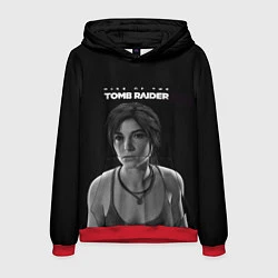 Толстовка-худи мужская Rise if The Tomb Raider, цвет: 3D-красный