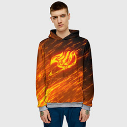 Толстовка-худи мужская NATSU DRAGNEEL, цвет: 3D-меланж — фото 2