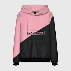 Толстовка-худи мужская Black Pink цвета 3D-черный — фото 1