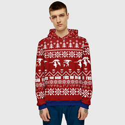 Толстовка-худи мужская Winter TES, цвет: 3D-синий — фото 2