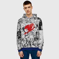 Толстовка-худи мужская Fairy Tail: Stories, цвет: 3D-синий — фото 2