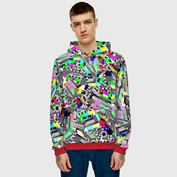 Толстовка-худи мужская Экран профилактики, цвет: 3D-красный — фото 2