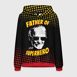Мужская толстовка Stan Lee: Father of Superhero