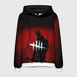 Толстовка-худи мужская Dead by Daylight, цвет: 3D-белый