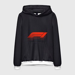 Толстовка-худи мужская Formula 1, цвет: 3D-белый