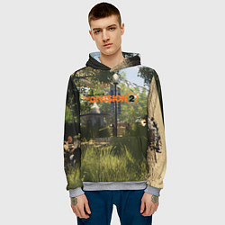 Толстовка-худи мужская Tom Clancy's The Division, цвет: 3D-меланж — фото 2