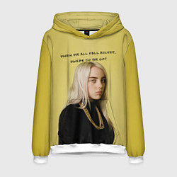 Толстовка-худи мужская Billie Eilish: Where Do We Go?, цвет: 3D-белый