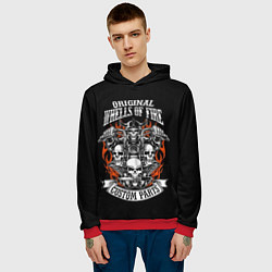 Толстовка-худи мужская Original wheels of fire, цвет: 3D-красный — фото 2