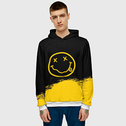 Толстовка-худи мужская NIRVANA, цвет: 3D-белый — фото 2