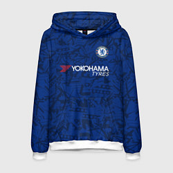 Толстовка-худи мужская Chelsea home 19-20, цвет: 3D-белый