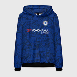 Толстовка-худи мужская Chelsea home 19-20, цвет: 3D-черный