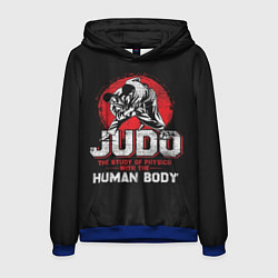 Толстовка-худи мужская Judo: Human Body, цвет: 3D-синий