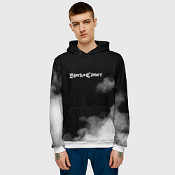 Толстовка-худи мужская Чёрный клевер, цвет: 3D-белый — фото 2