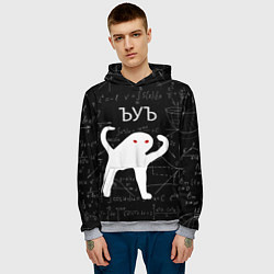 Толстовка-худи мужская ЪУЪ СЪУКА МАТЕМАТИКА, цвет: 3D-меланж — фото 2