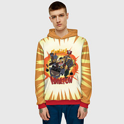 Толстовка-худи мужская Techies габен - Have Fun!, цвет: 3D-красный — фото 2