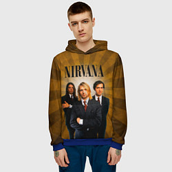Толстовка-худи мужская Nirvana, цвет: 3D-синий — фото 2