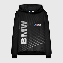 Толстовка-худи мужская BMW, цвет: 3D-черный