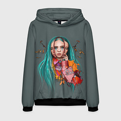 Толстовка-худи мужская BILLIE EILISH, цвет: 3D-черный