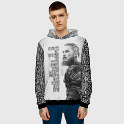 Толстовка-худи мужская И смерти нет почетней той, цвет: 3D-черный — фото 2