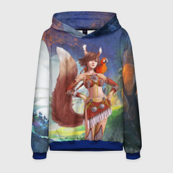 Толстовка-худи мужская Zoomorph PW, цвет: 3D-синий