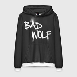 Толстовка-худи мужская Bad Wolf, цвет: 3D-белый