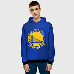 Толстовка-худи мужская GOLDEN STATE WARRIORS, цвет: 3D-черный — фото 2
