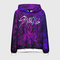 Толстовка-худи мужская Stray Kids, цвет: 3D-белый