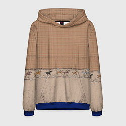 Толстовка-худи мужская Всадники, цвет: 3D-синий