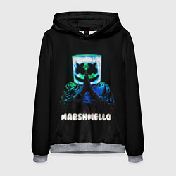 Толстовка-худи мужская Marshmello, цвет: 3D-меланж