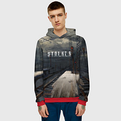 Толстовка-худи мужская НОВЫЙ СТАЛКЕР, цвет: 3D-красный — фото 2
