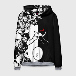 Толстовка-худи мужская Monokuma, цвет: 3D-меланж
