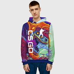 Толстовка-худи мужская CS GO HYPERBEAST, цвет: 3D-синий — фото 2