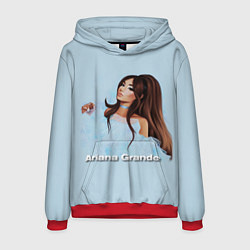 Толстовка-худи мужская Ariana Grande Ариана Гранде, цвет: 3D-красный