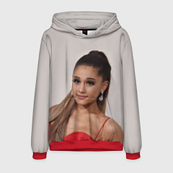 Толстовка-худи мужская Ariana Grande Ариана Гранде, цвет: 3D-красный