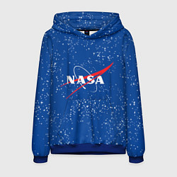 Толстовка-худи мужская NASA, цвет: 3D-синий