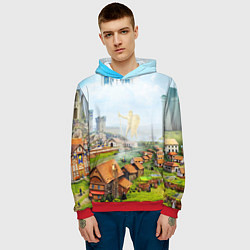 Толстовка-худи мужская ГЕРОИ МЕЧА И МАГИИ, цвет: 3D-красный — фото 2