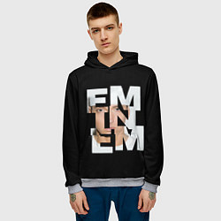 Толстовка-худи мужская Eminem, цвет: 3D-меланж — фото 2