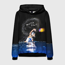 Толстовка-худи мужская Water polo, цвет: 3D-черный