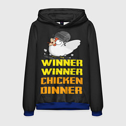 Толстовка-худи мужская Winner Chicken Dinner, цвет: 3D-синий