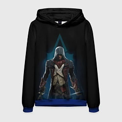Толстовка-худи мужская Assassin’s Creed, цвет: 3D-синий