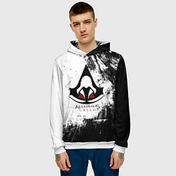 Толстовка-худи мужская Assasin's creed, цвет: 3D-белый — фото 2
