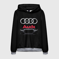 Толстовка-худи мужская AUDI, цвет: 3D-меланж