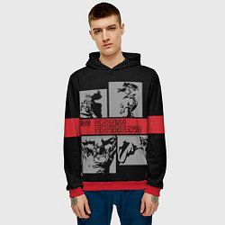 Толстовка-худи мужская Cowboy Bebop anime, цвет: 3D-красный — фото 2