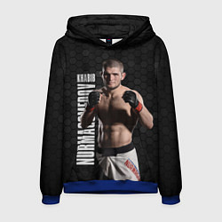 Толстовка-худи мужская Хабиб Нурмагомедов, цвет: 3D-синий