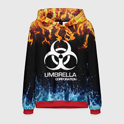 Толстовка-худи мужская UMBRELLA CORPORATION, цвет: 3D-красный