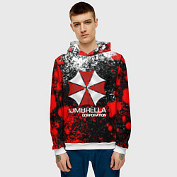 Толстовка-худи мужская UMBRELLA CORP, цвет: 3D-белый — фото 2