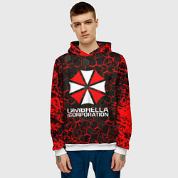 Толстовка-худи мужская UMBRELLA CORPORATION, цвет: 3D-белый — фото 2