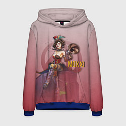 Толстовка-худи мужская Mad Moxxi, цвет: 3D-синий