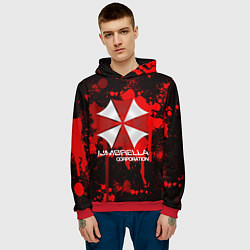 Толстовка-худи мужская UMBRELLA CORP, цвет: 3D-красный — фото 2